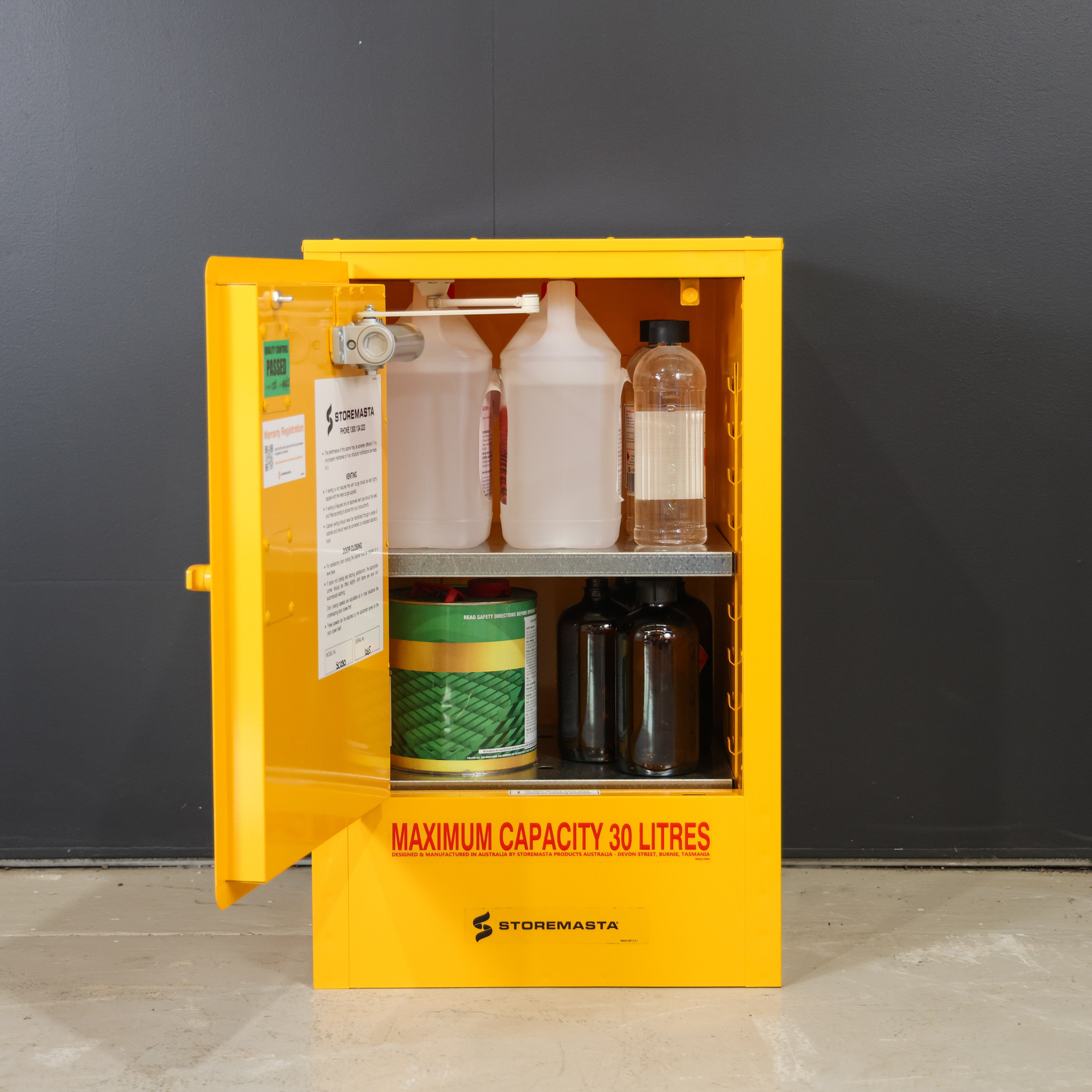Dangerous When Wet Storage Cabinet - 30L