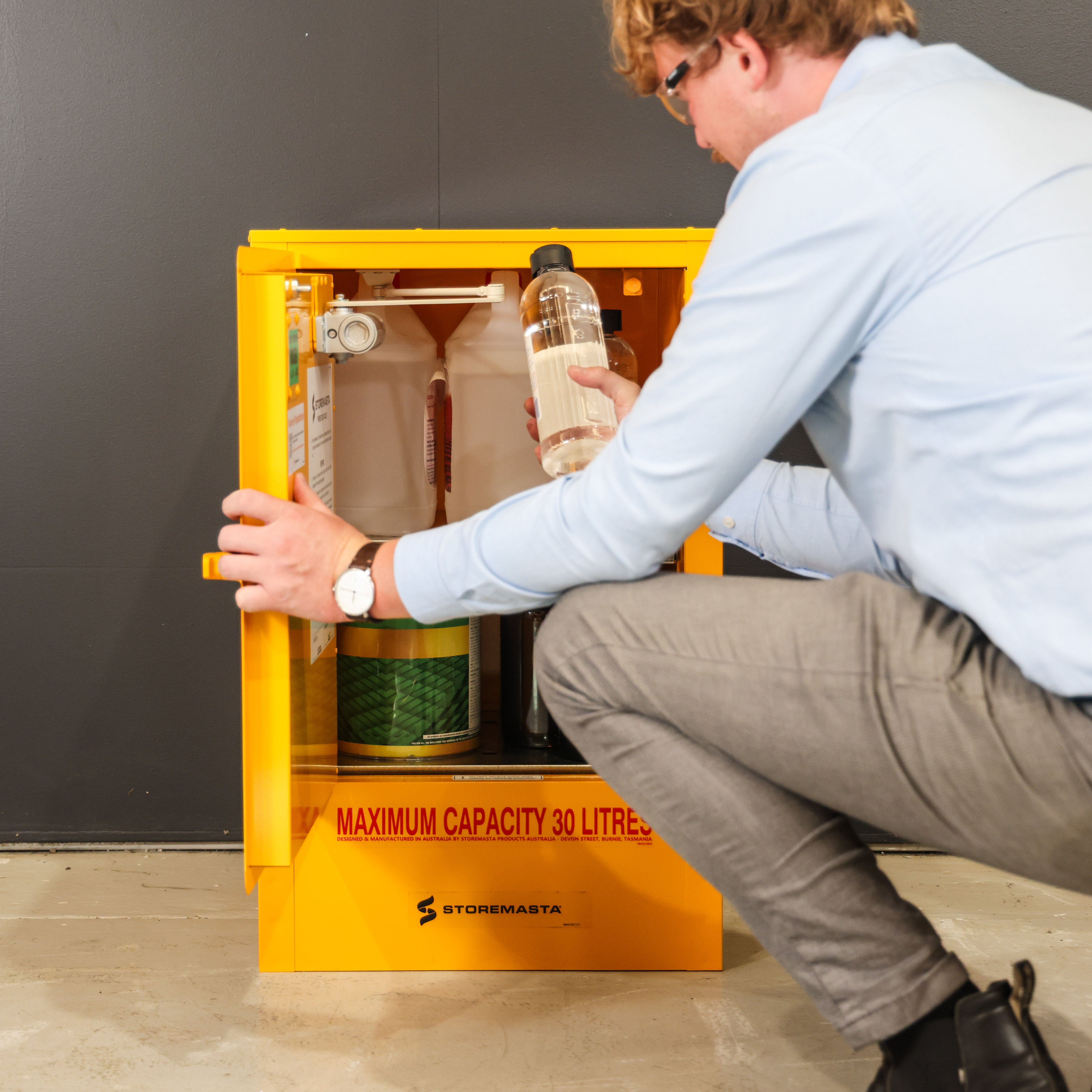 Dangerous When Wet Storage Cabinet - 30L