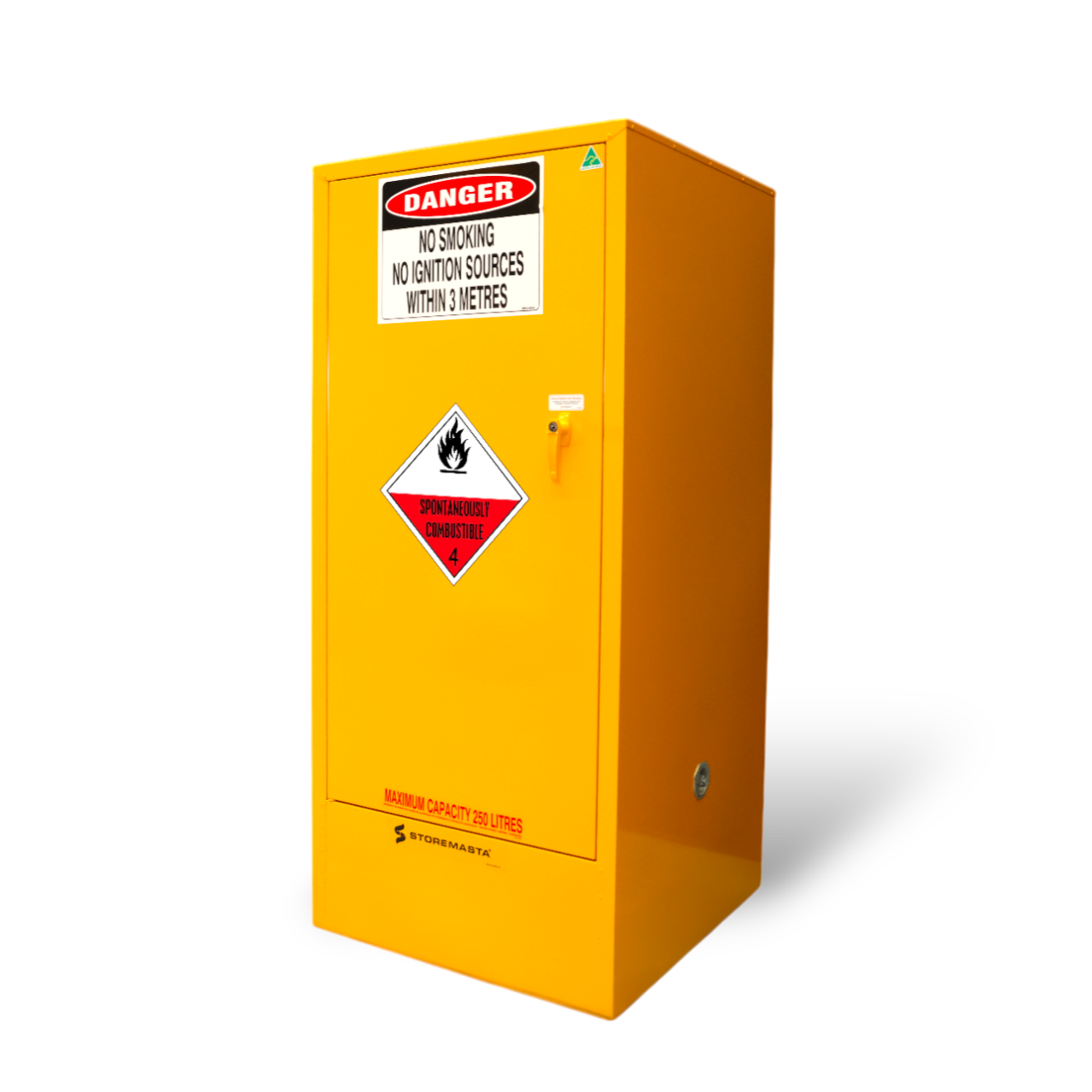 Spontaneously Combustible Substance Storage Cabinet - Single Door - 250L