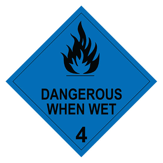 Class 4.3 - Dangerous When Wet - 250 x 250