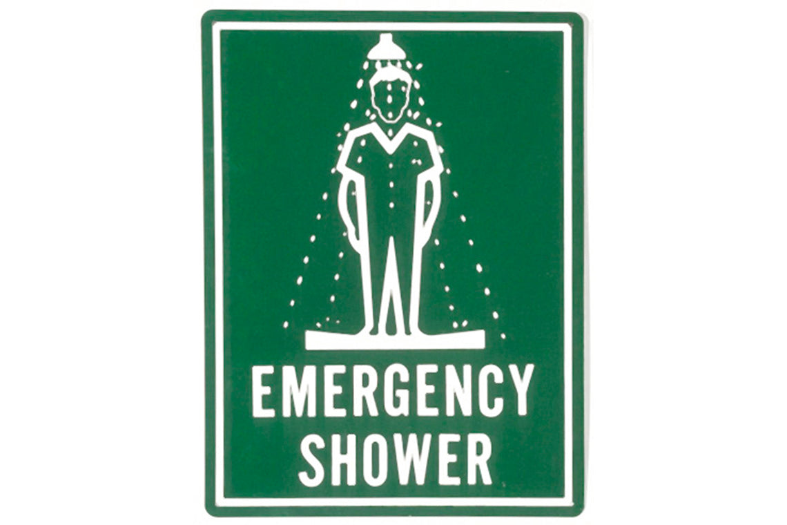 Emergency Shower Sign 400 X 300 - Poly
