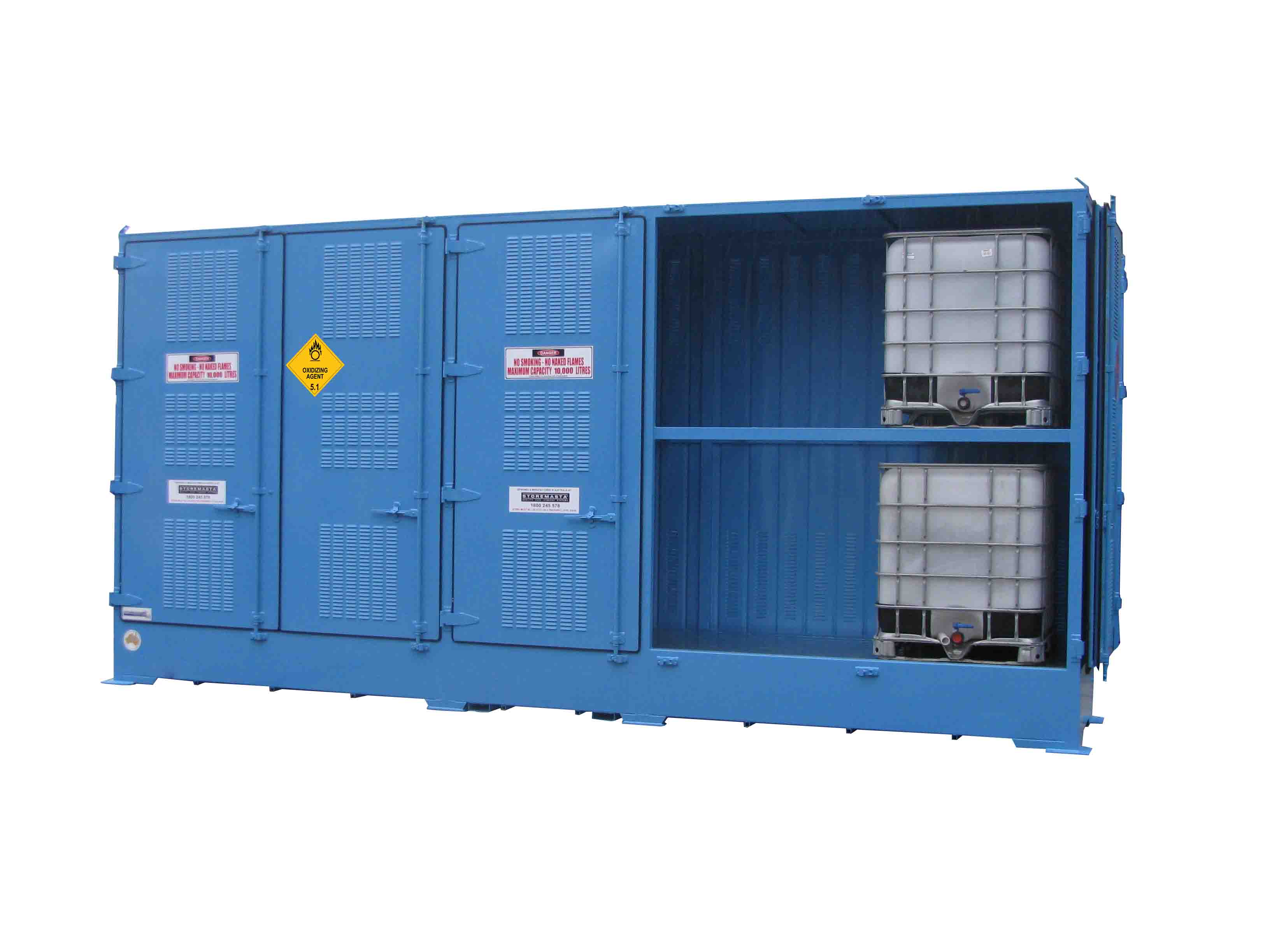 Single Depth Oxidising Agent Store - 10 IBC - STOREMASTA