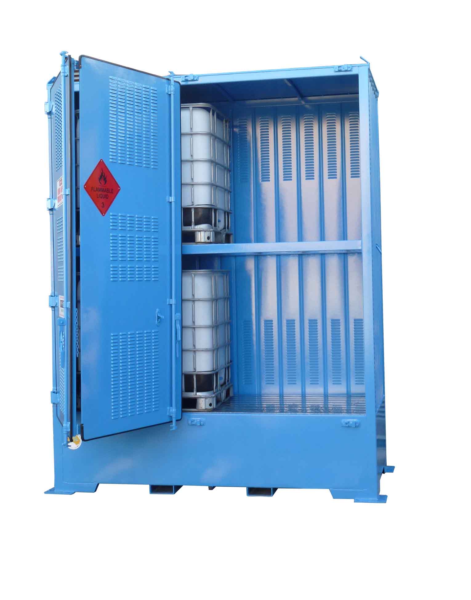 Single Depth Flammable Liquids Store - 4 IBC - STOREMASTA