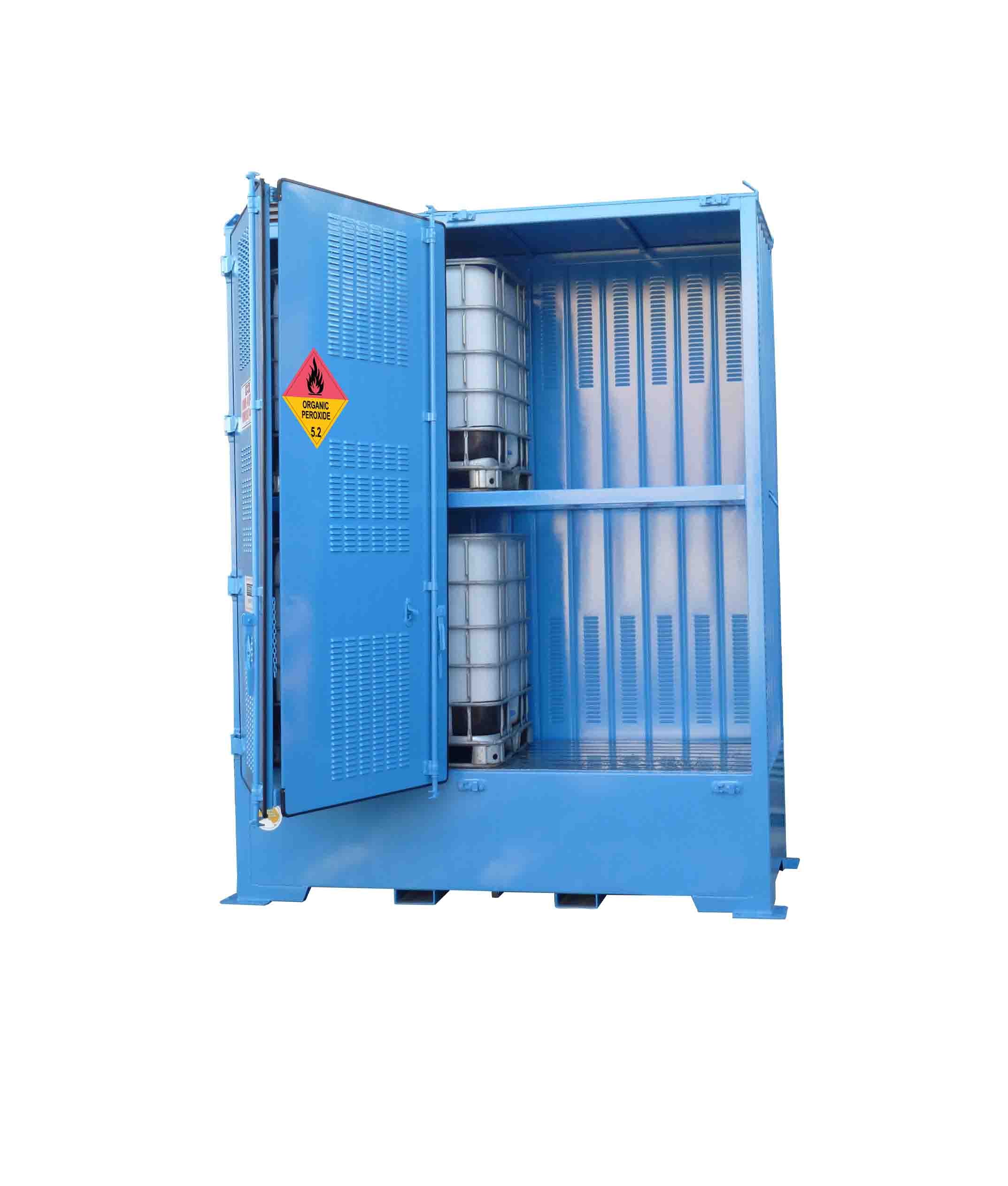Single Depth Organic Peroxide Store - 4 IBC - STOREMASTA