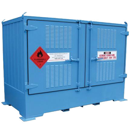Single Depth Flammable Liquids Store - 2 IBC - STOREMASTA