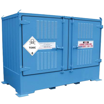 Single Depth Toxic Substance Store - 2 IBC - STOREMASTA