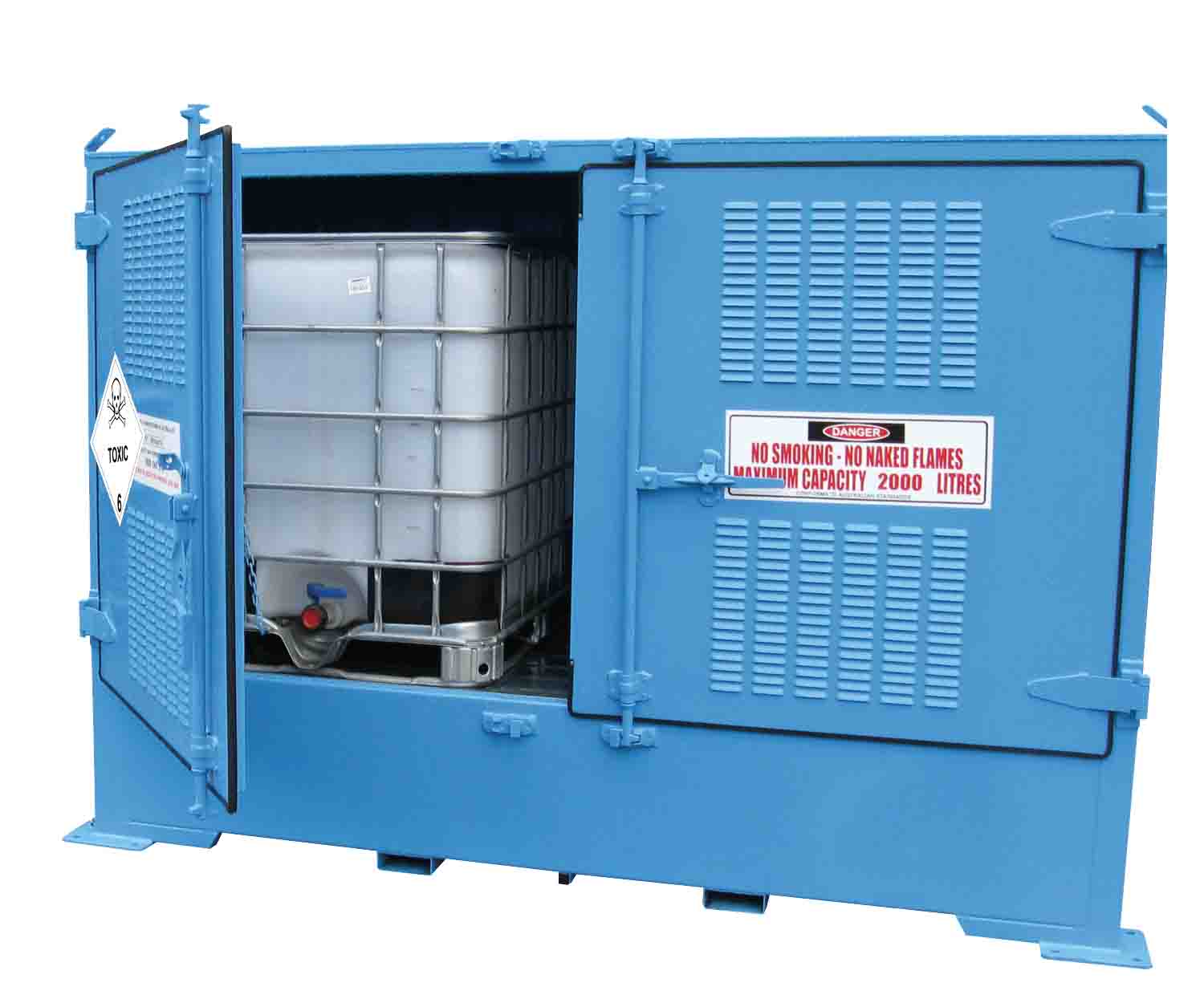 Single Depth Toxic Substance Store - 2 IBC - STOREMASTA