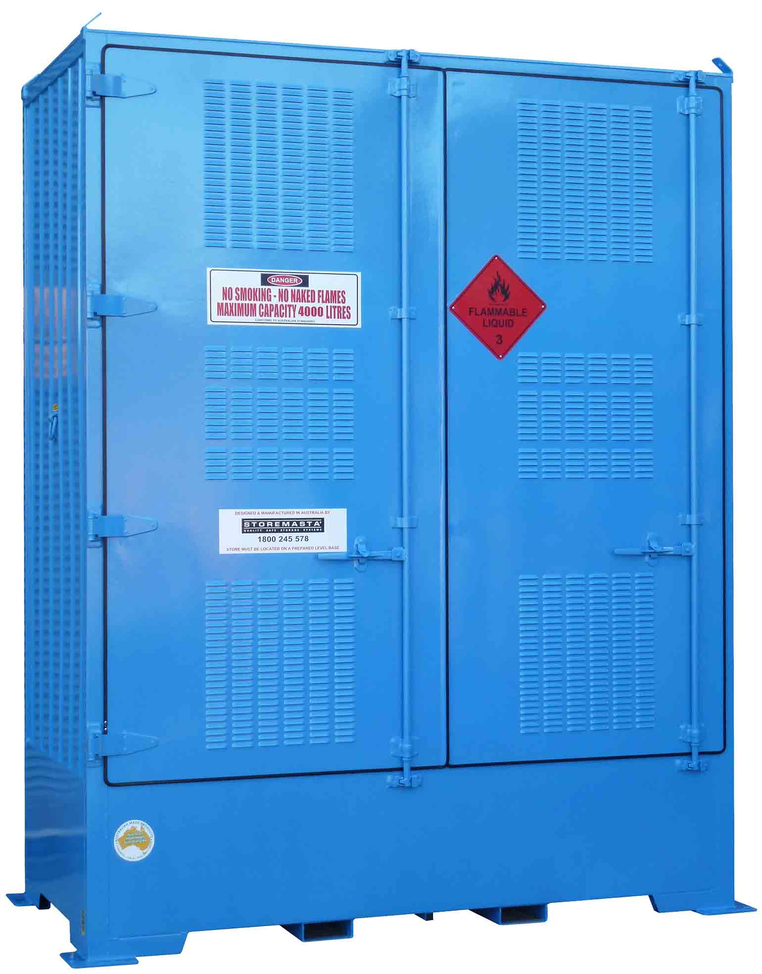Single Depth Flammable Liquids Store - 4 IBC - STOREMASTA