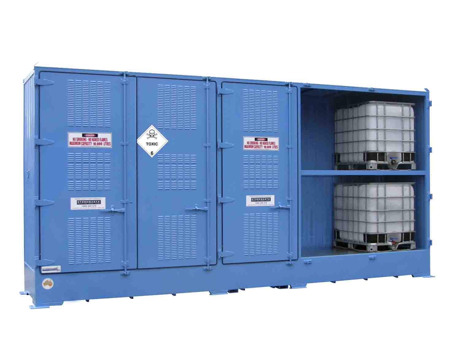 Single Depth Toxic Substance Store - 10 IBC - STOREMASTA