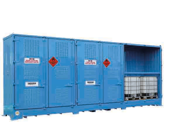 Single Depth Flammable Liquids Store - 12 IBC - STOREMASTA