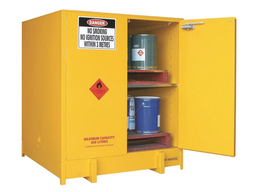 Large Capacity Flammable Liquids Storage Cabinet - 850L - STOREMASTA