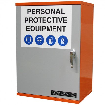 PPE Storage Cabinet - Single Door - 3 Shelves - STOREMASTA