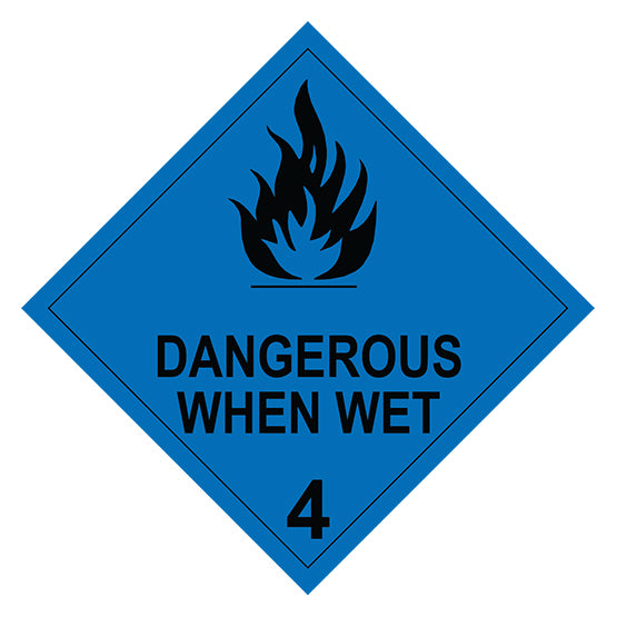 Class 4.3 – Dangerous When Wet