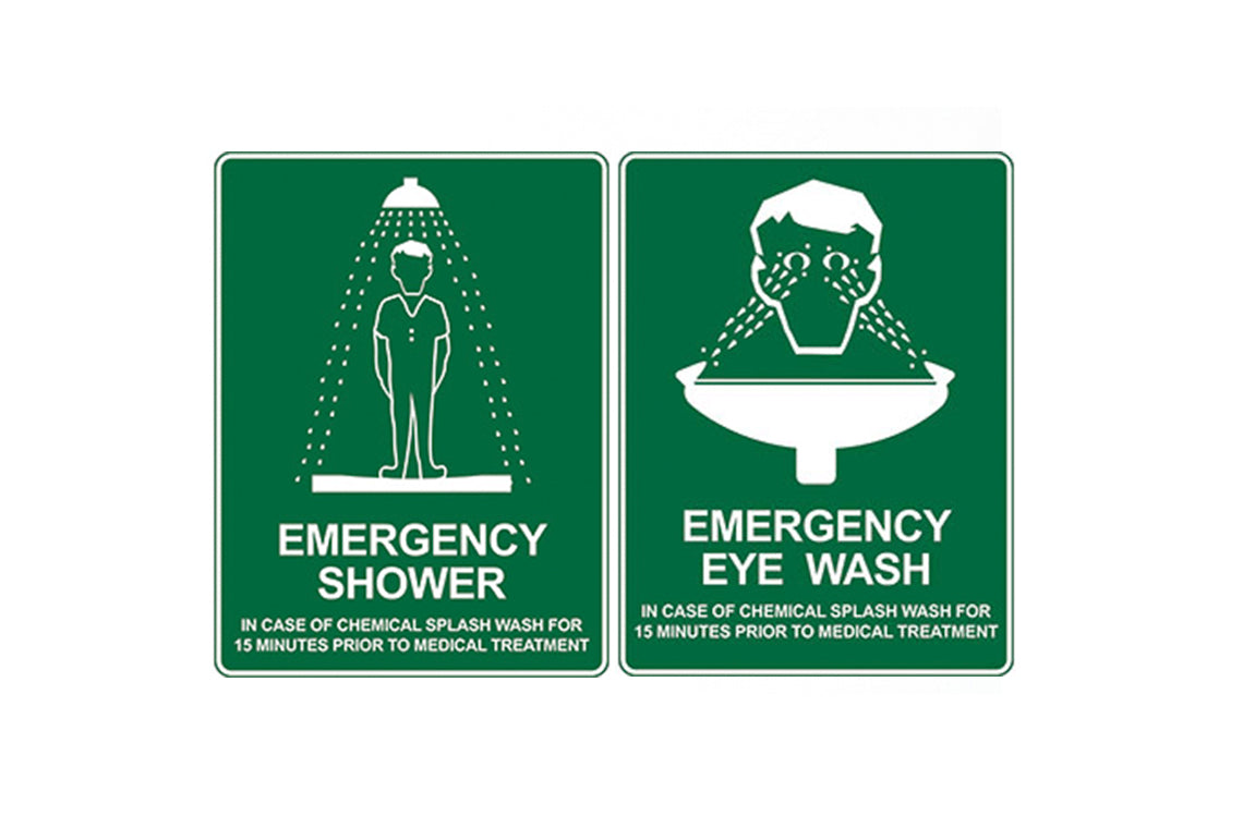 Emergency Eyewash and Safety Shower Signage 
