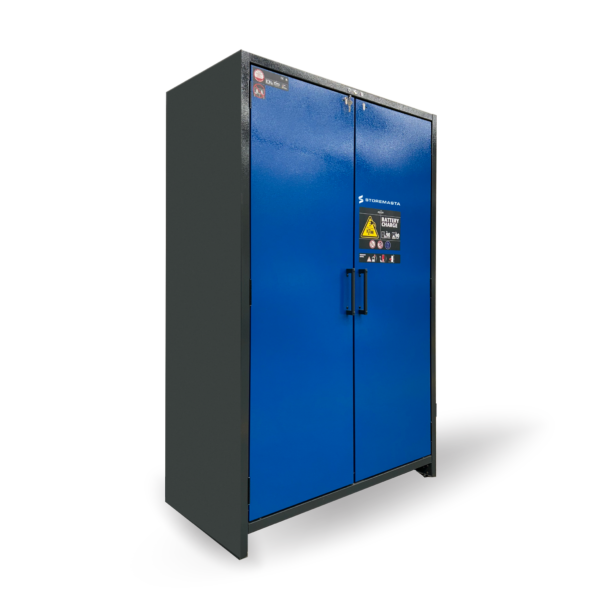 HI-LINE ION-LINE 90-minute Fire Rated Lithium-ion Battery Storage & Charging Cabinet, 1200mm wide (IO90.195.120.PC.WDC)