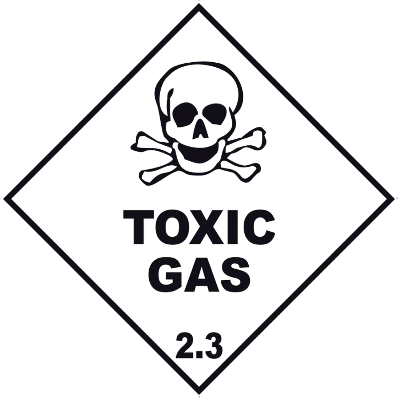 2 3 Sign Class 2.3: Toxic Gases | Australian Made Toxic Gas Storage – Storemasta