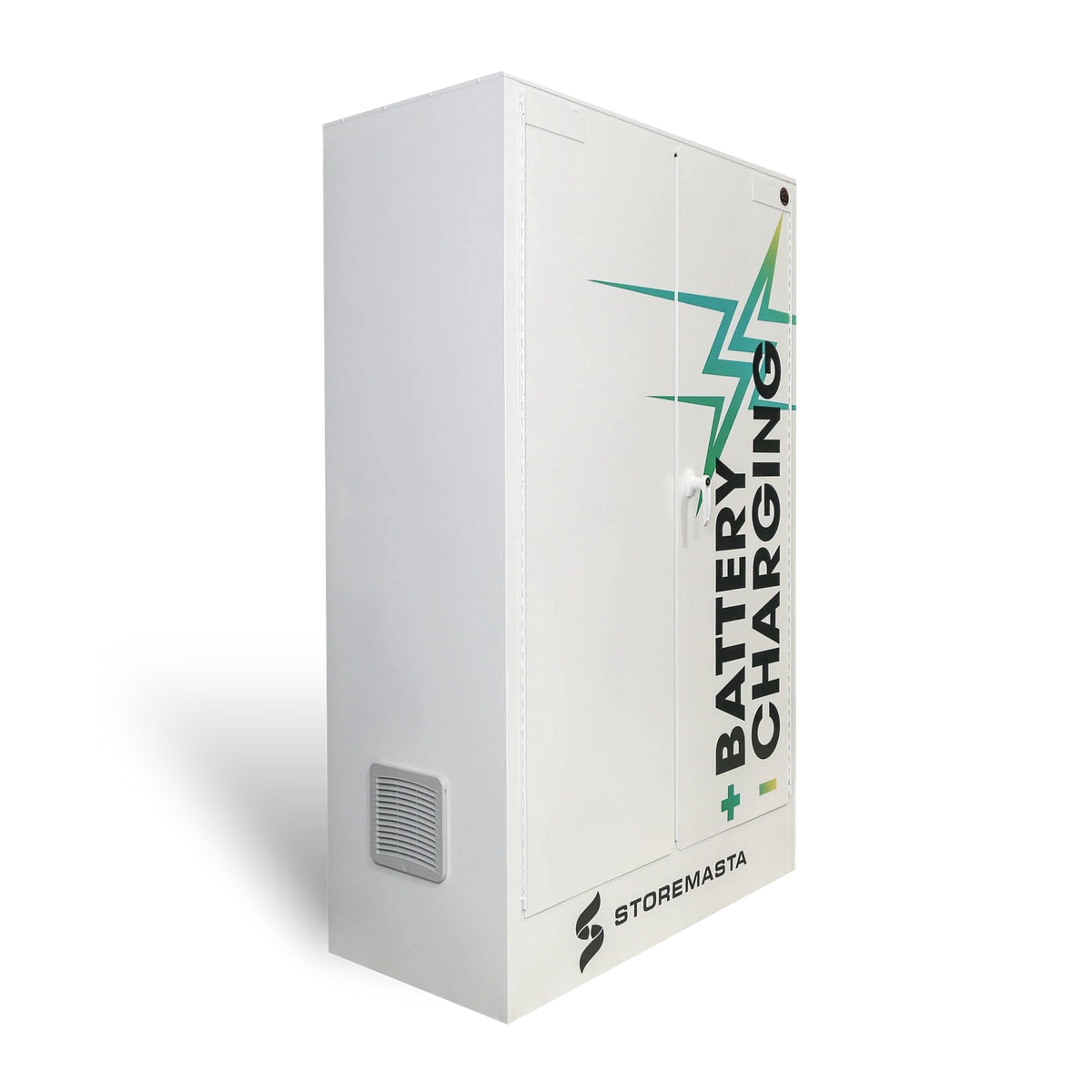 18 Outlet Battery Charging Cabinet with BTA Fire Suppression System - Non Monitored