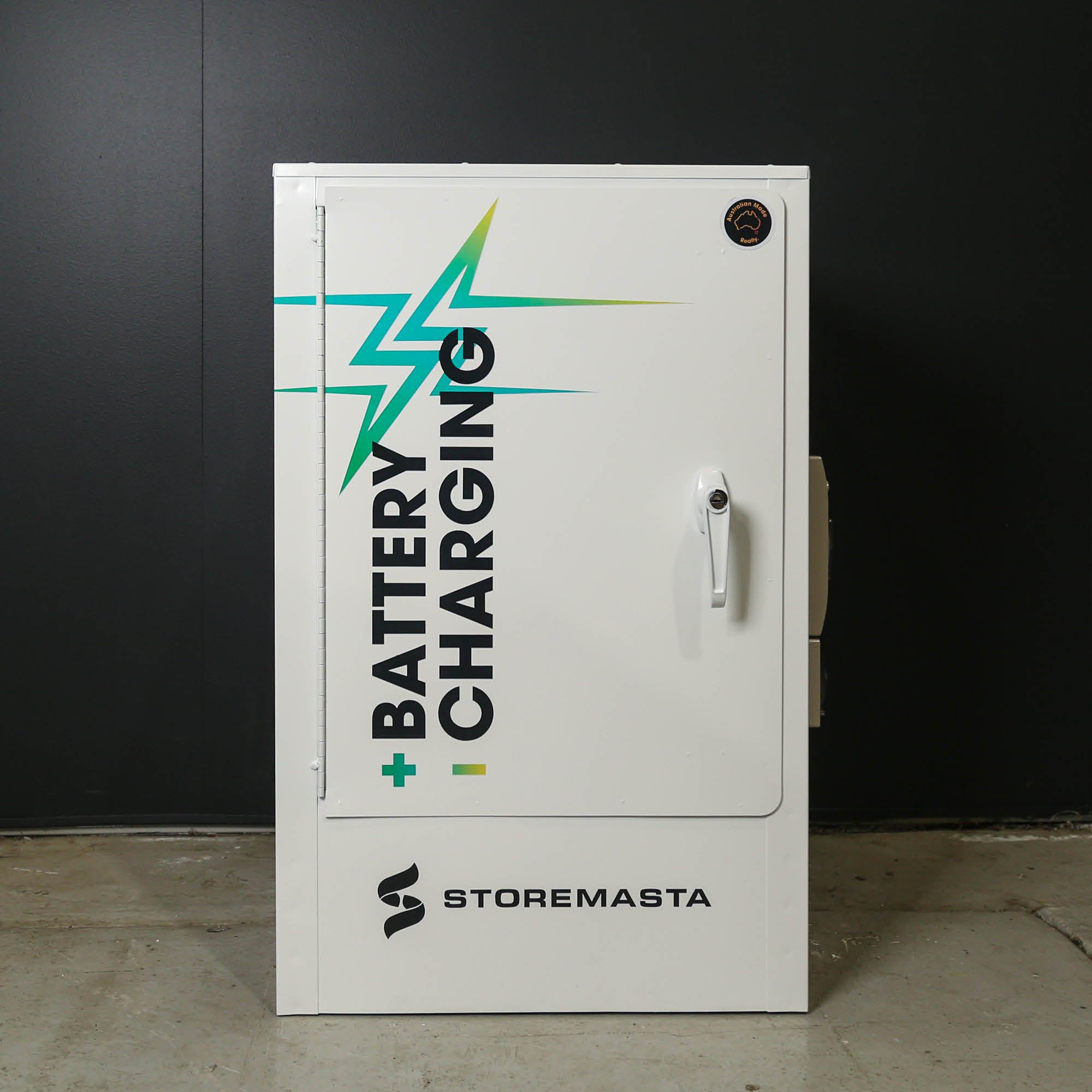 8 Outlet Battery Charging Cabinet with BTA Fire Suppression System - Non Monitored