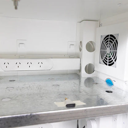 8 Outlet Battery Charging Cabinet with BTA Fire Suppression System - Non Monitored