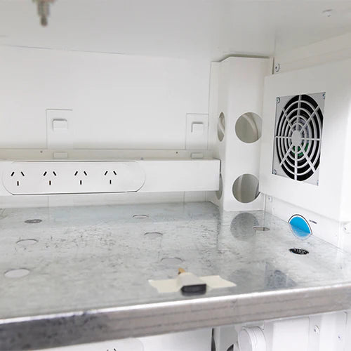 8 Outlet Battery Charging Cabinet with BTA Fire Suppression System - Non Monitored