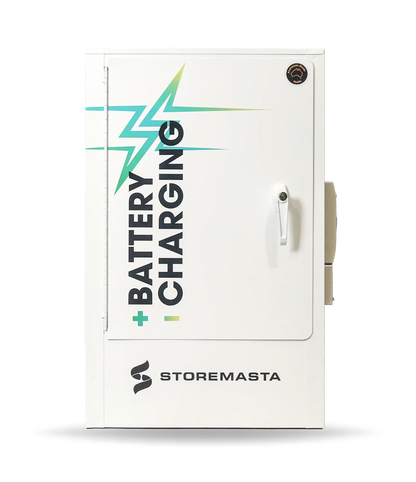 8 Outlet Battery Charging Cabinet with BTA Fire Suppression System - Non Monitored