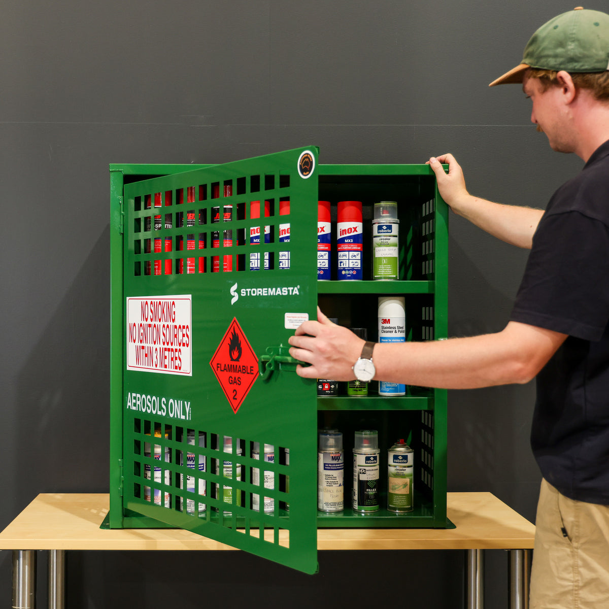 Aerosol Storage Cages | Made In Australia | Compliant & Safe – Storemasta