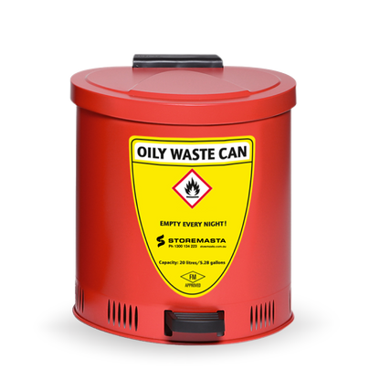 20L Disposal Bin - Red