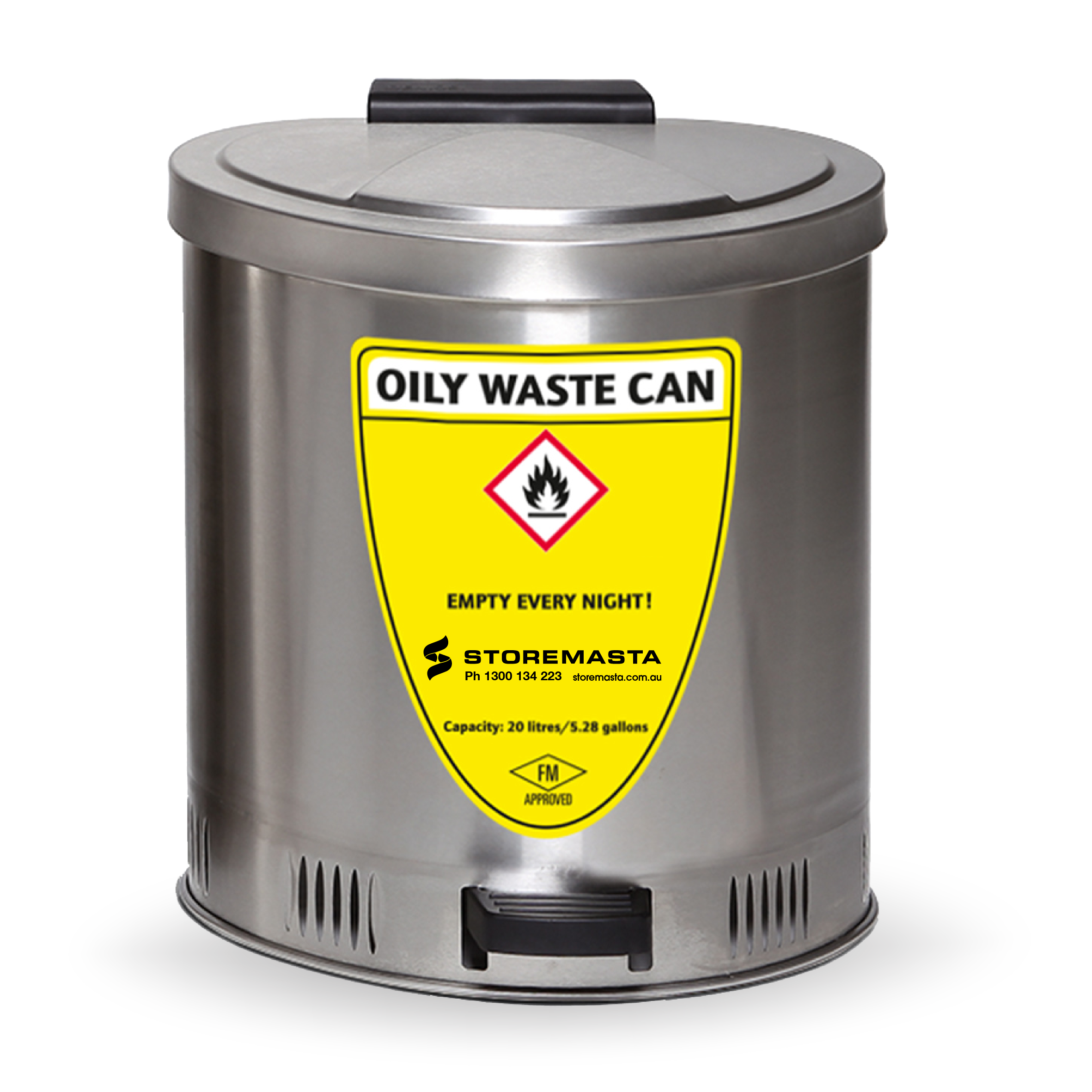 20L Disposal Bin - Stainless Steel