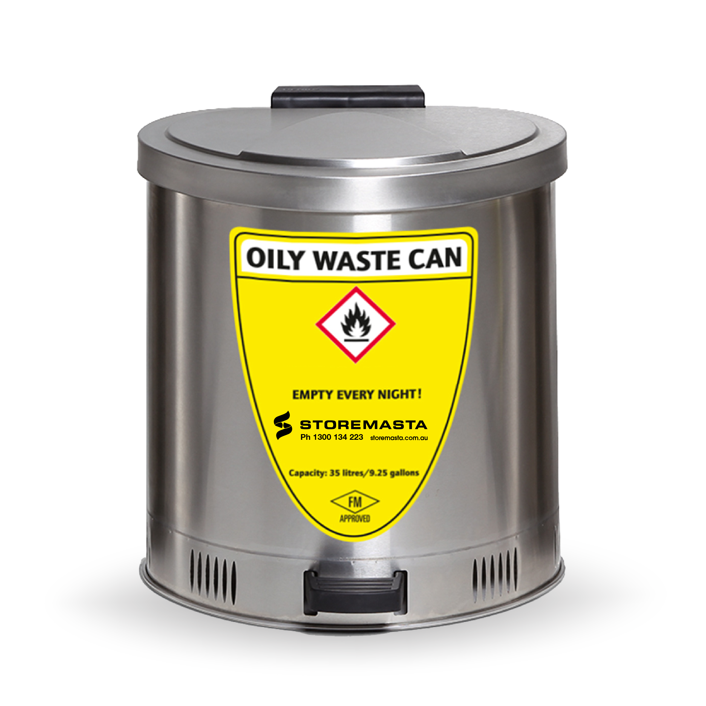 35L Disposal Bin - Stainless Steel