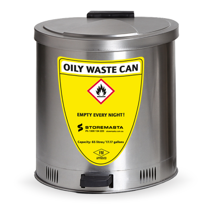 65L Disposal Bin - Stainless Steel