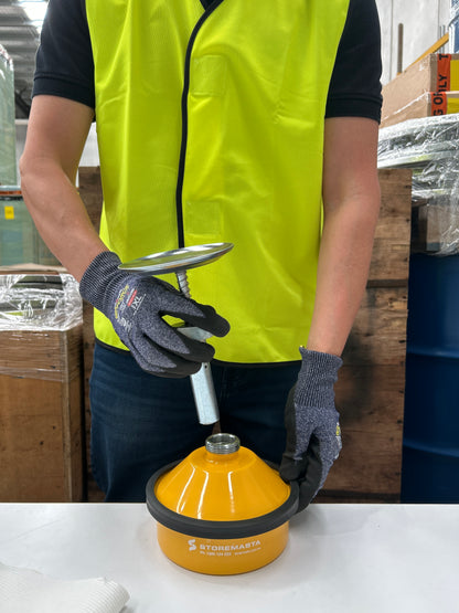 1L Plunger Can - Galvanised Yellow