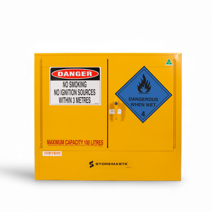 Dangerous When Wet Storage Cabinet - 100L
