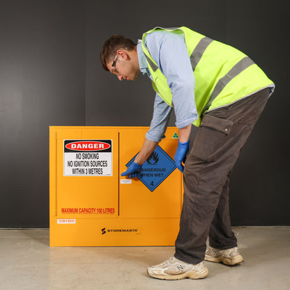 Dangerous When Wet Storage Cabinet - 100L