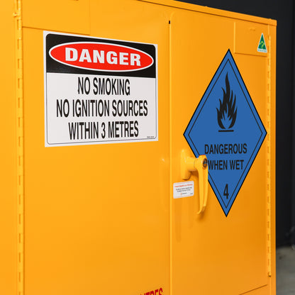 Dangerous When Wet Storage Cabinet - 100L