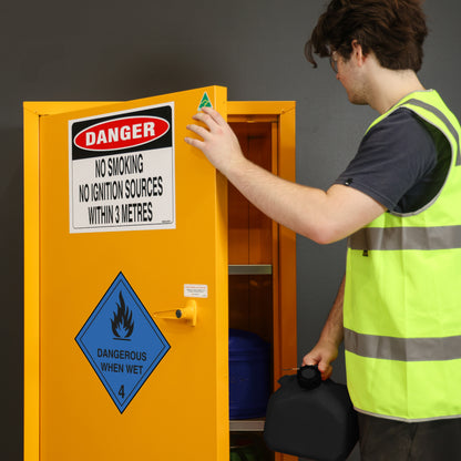 Dangerous When Wet Storage Cabinet - 170L