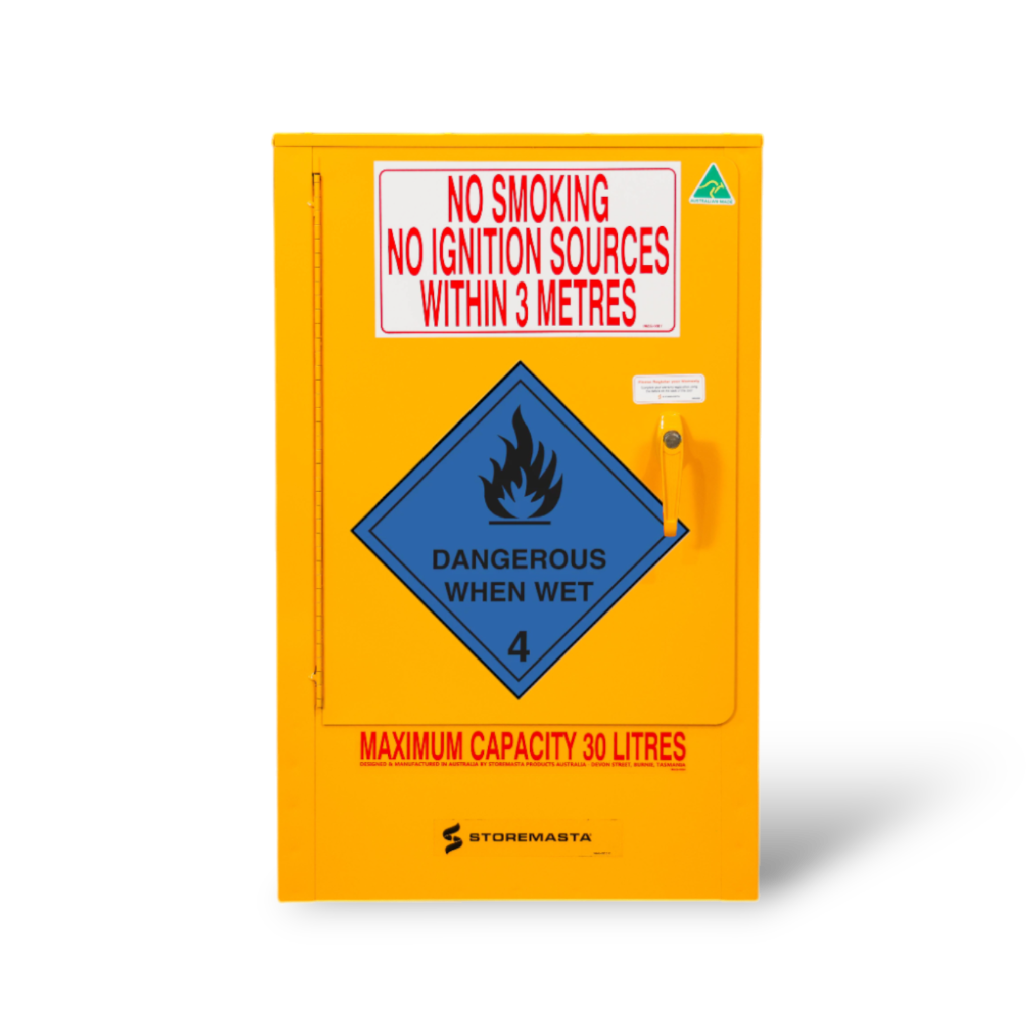 Dangerous When Wet Storage Cabinet - 30L