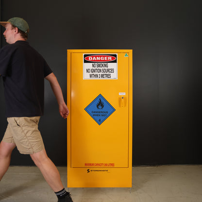 Dangerous When Wet Storage Cabinet - Single Door - 250L