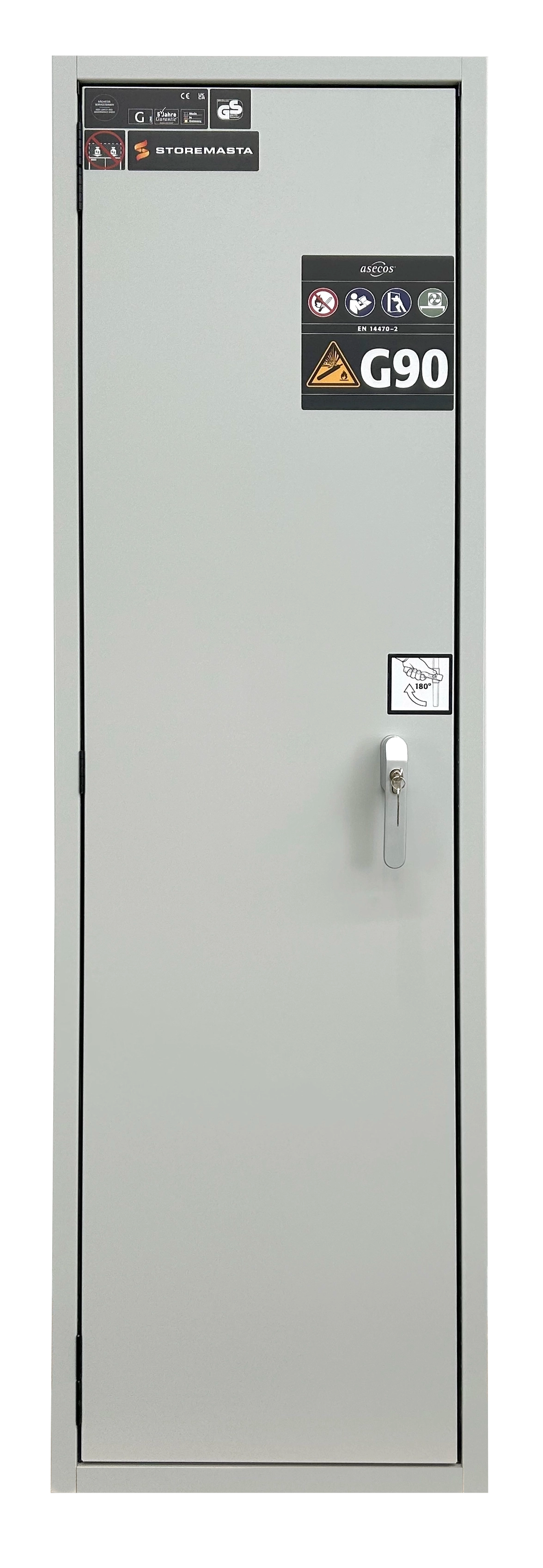 HI-LINE G-LINE 90-minute Fire Rated Gas Cylinder Cabinet, 600mm wide, 2 x 50 L Cylinders (G90.205.060.2F)