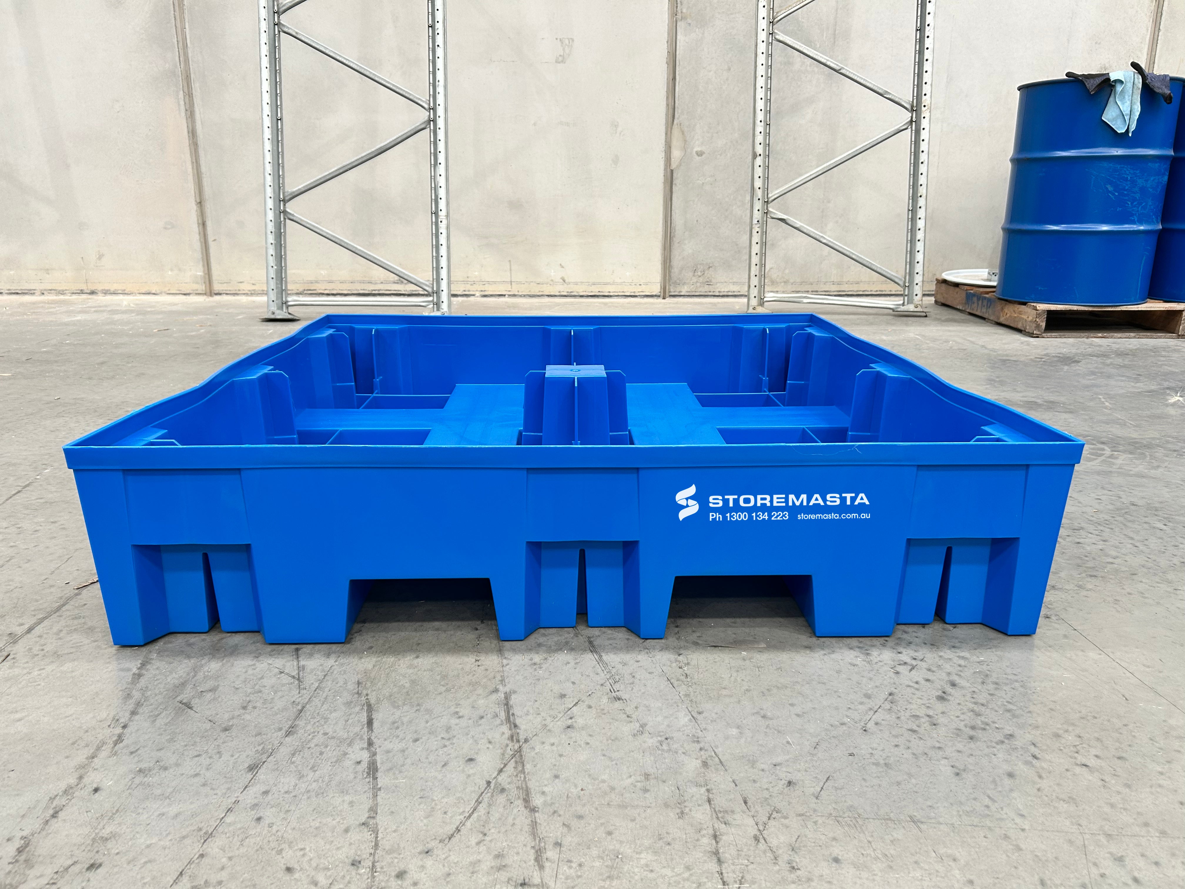 255L Polyethylene Sump Pallet - Blue