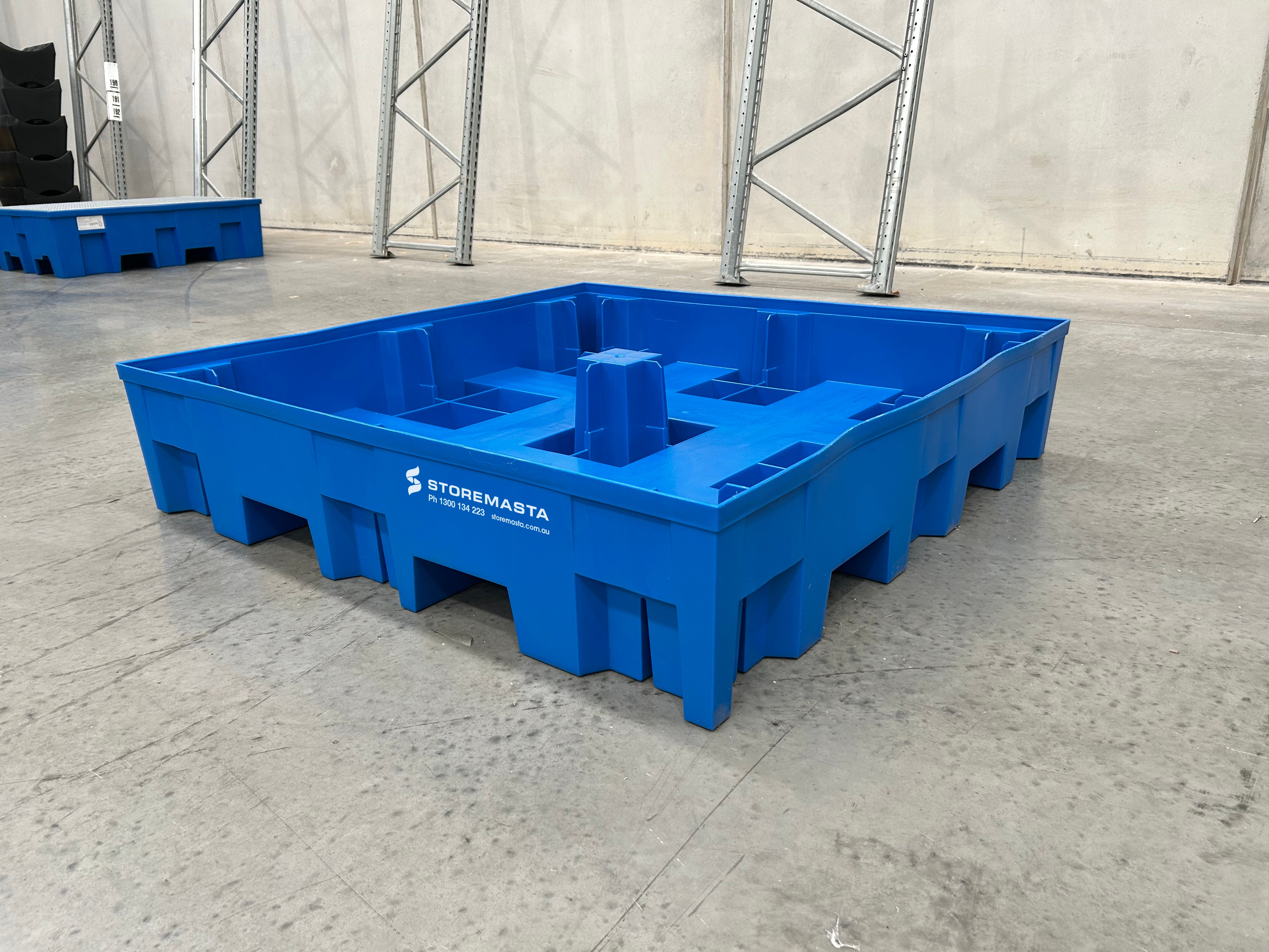 255L Polyethylene Sump Pallet - Blue