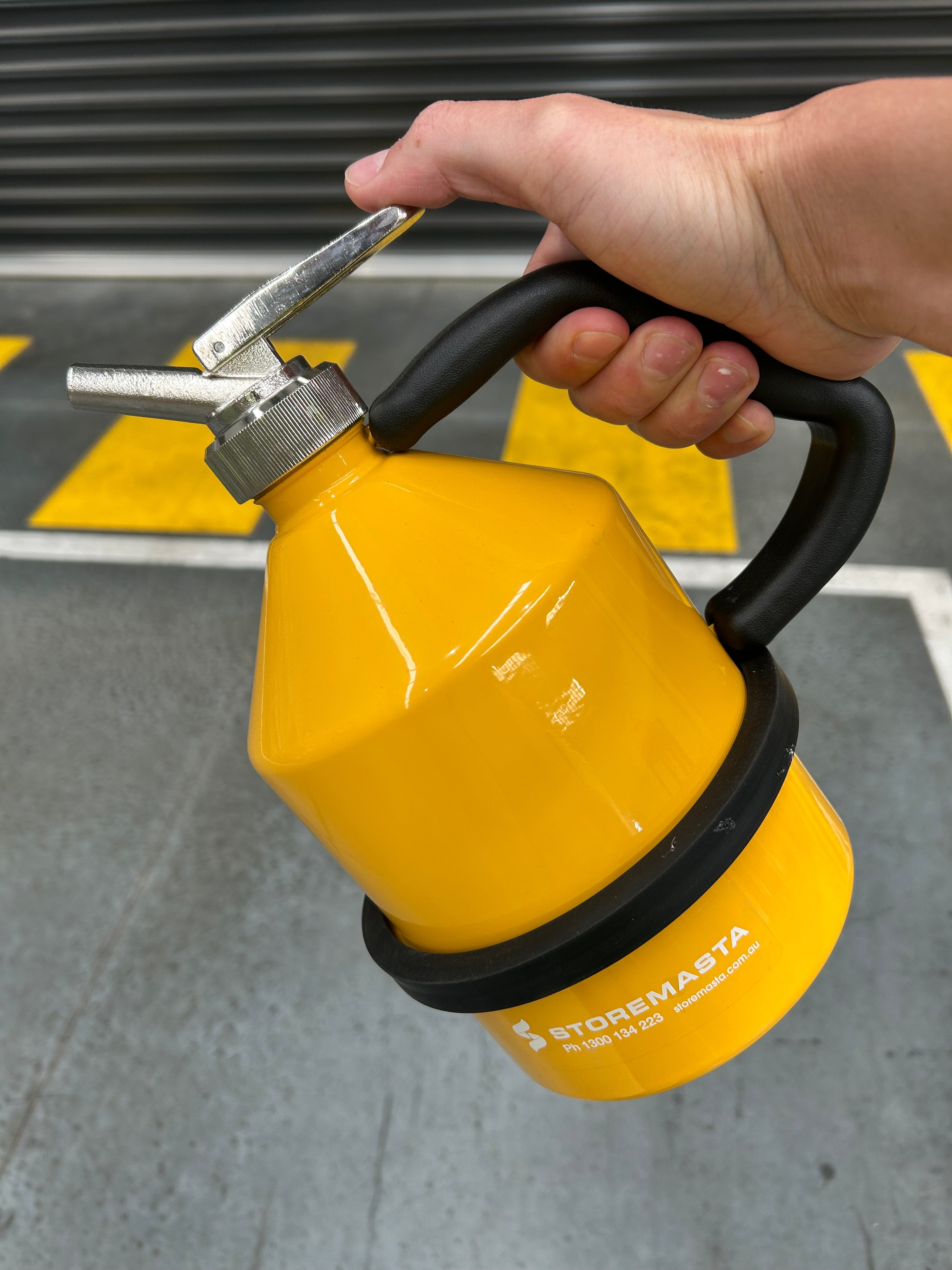 1L Safety Can - Signal Yellow with SS Tap