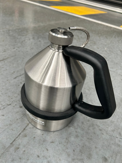 2L Safety Can - Stainless Steel with Screw Cap