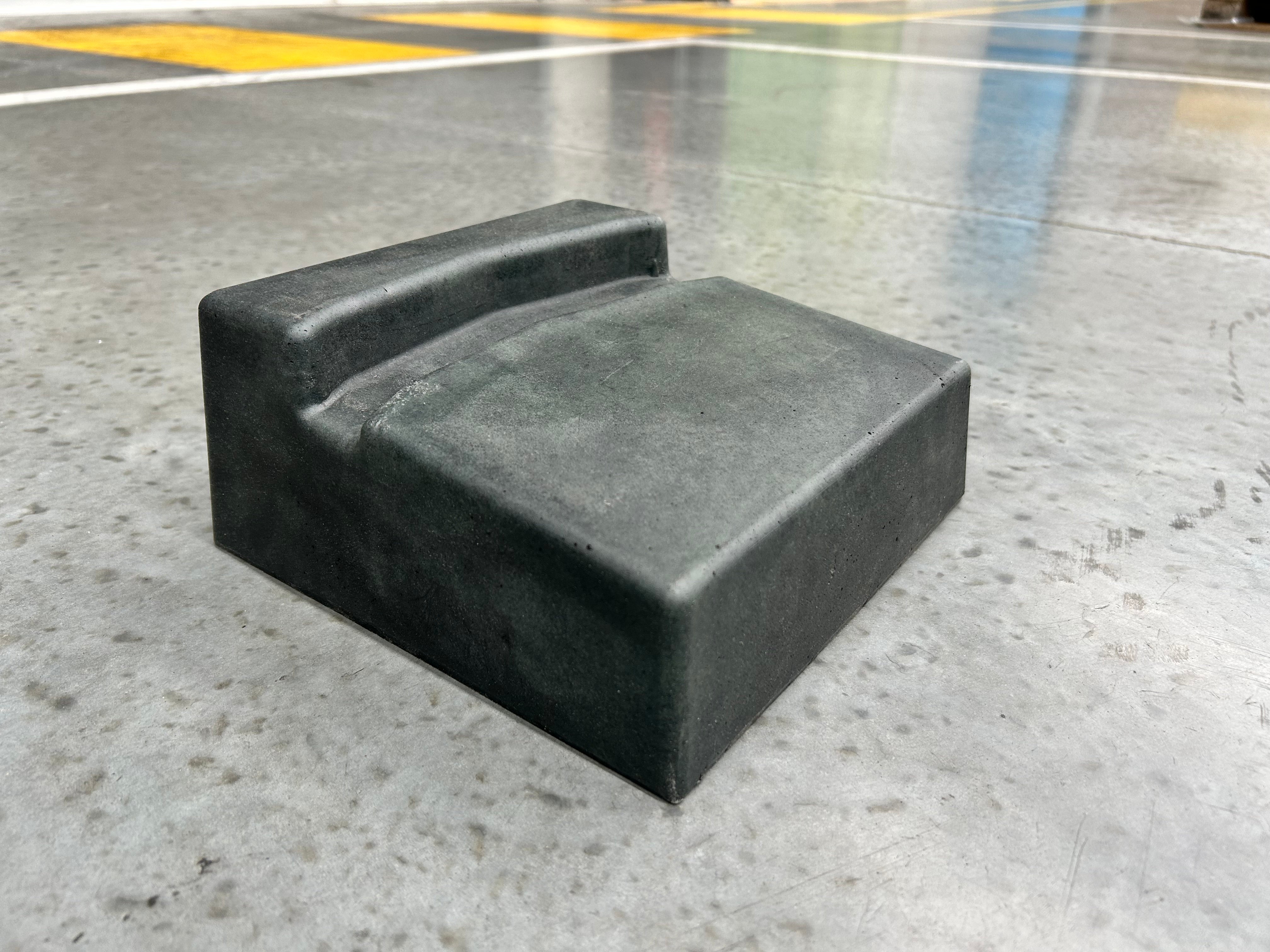 Polyethylene Drum Chock - Black