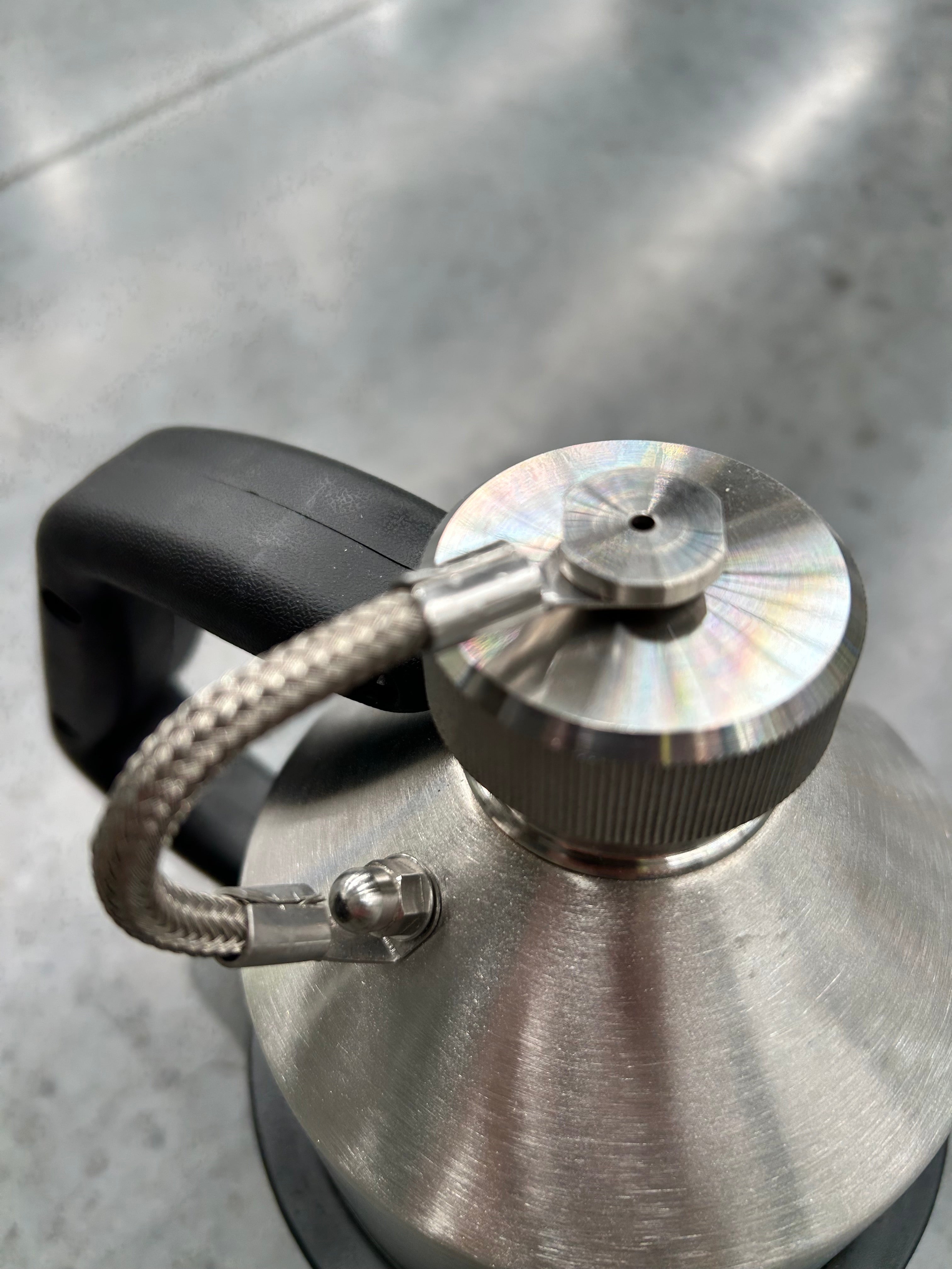 1L Safety Can - Stainless Steel with Screw Cap