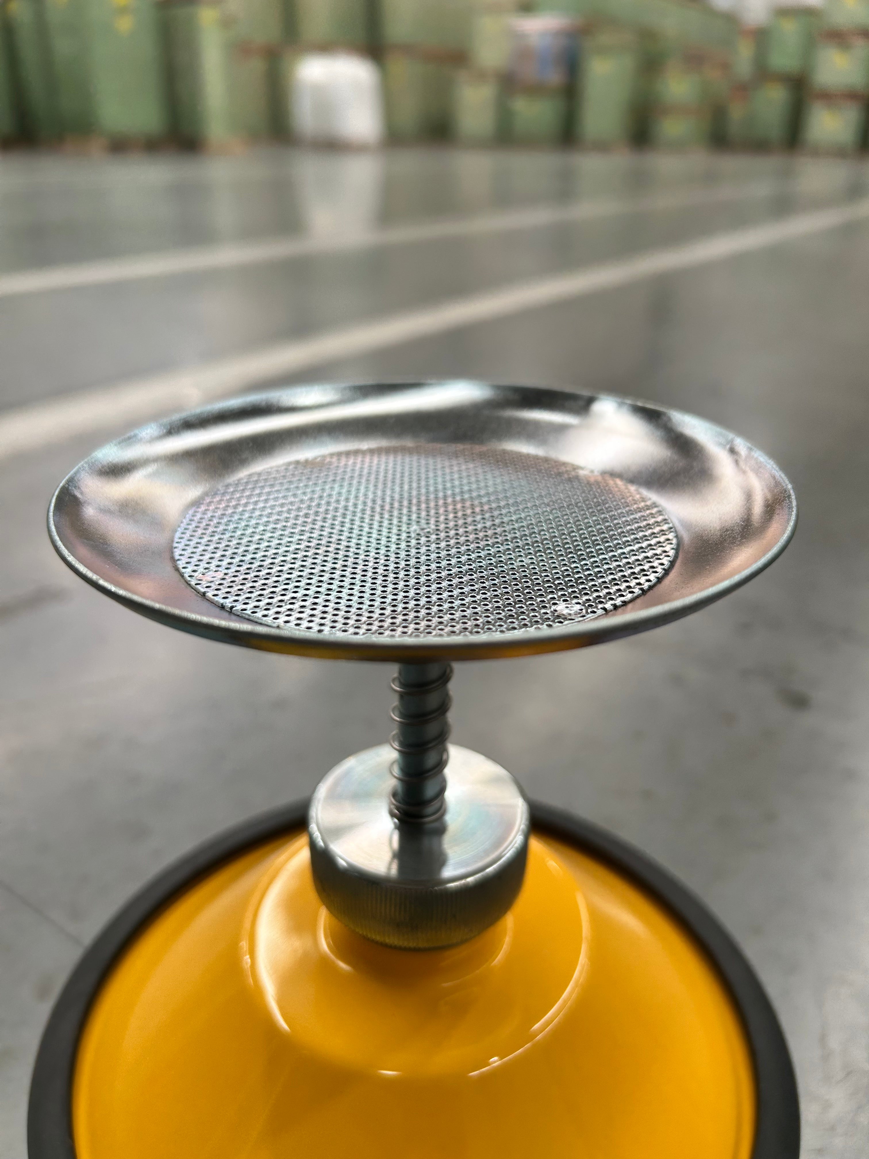 1L Plunger Can - Galvanised Yellow
