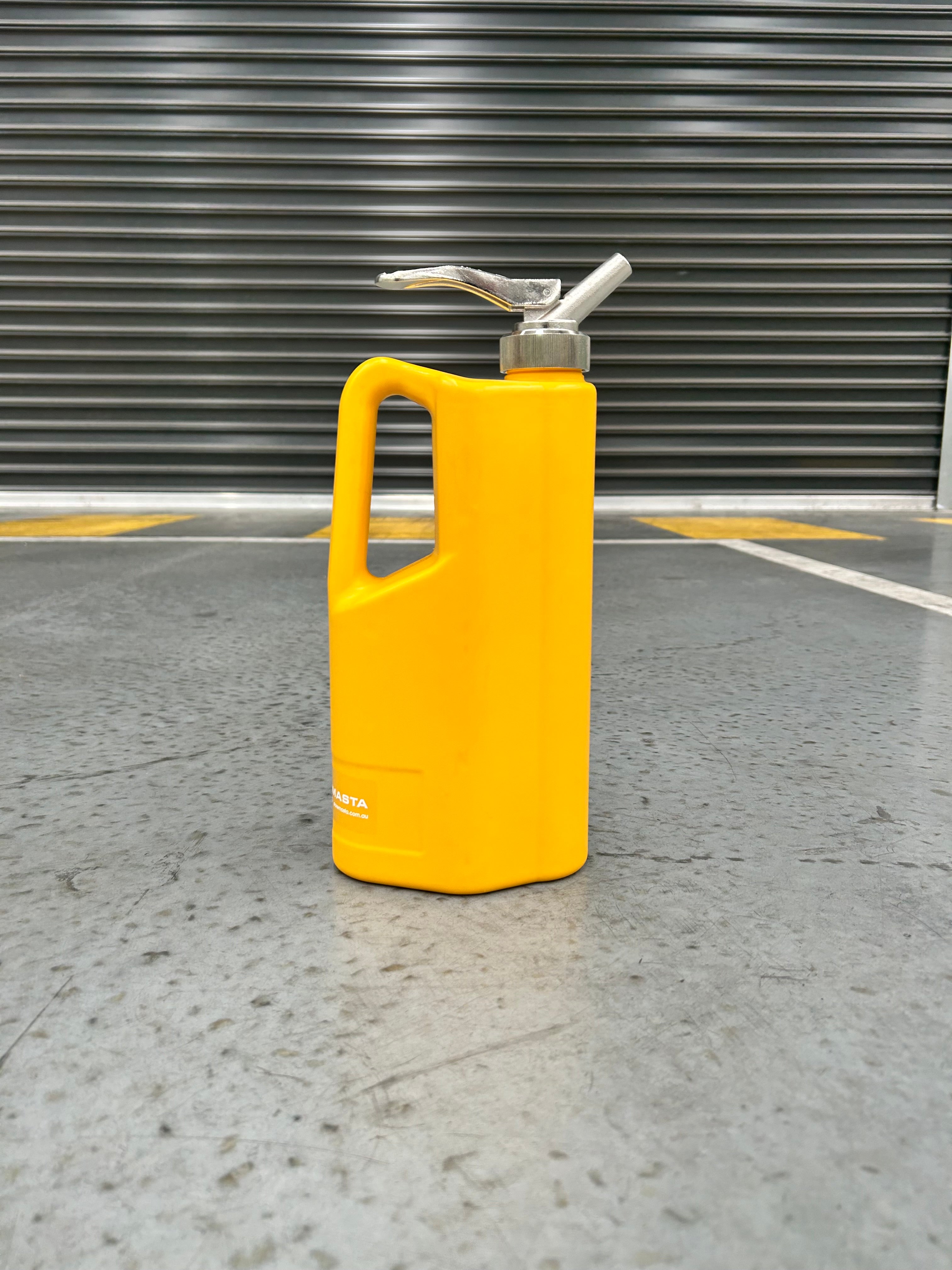 1L Safety Can - Polyethylene Yellow with SS Tap