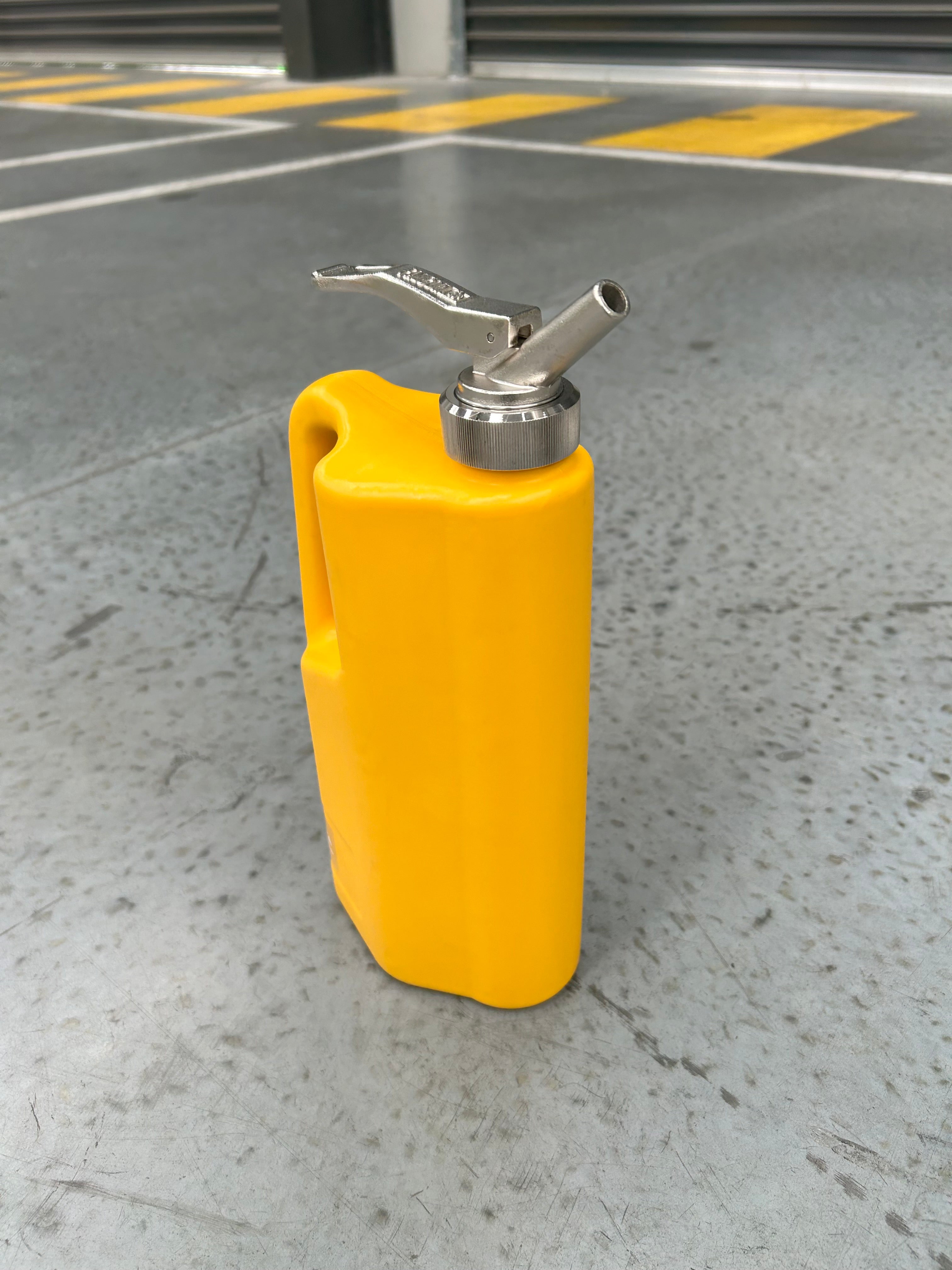 1L Safety Can - Polyethylene Yellow with SS Tap