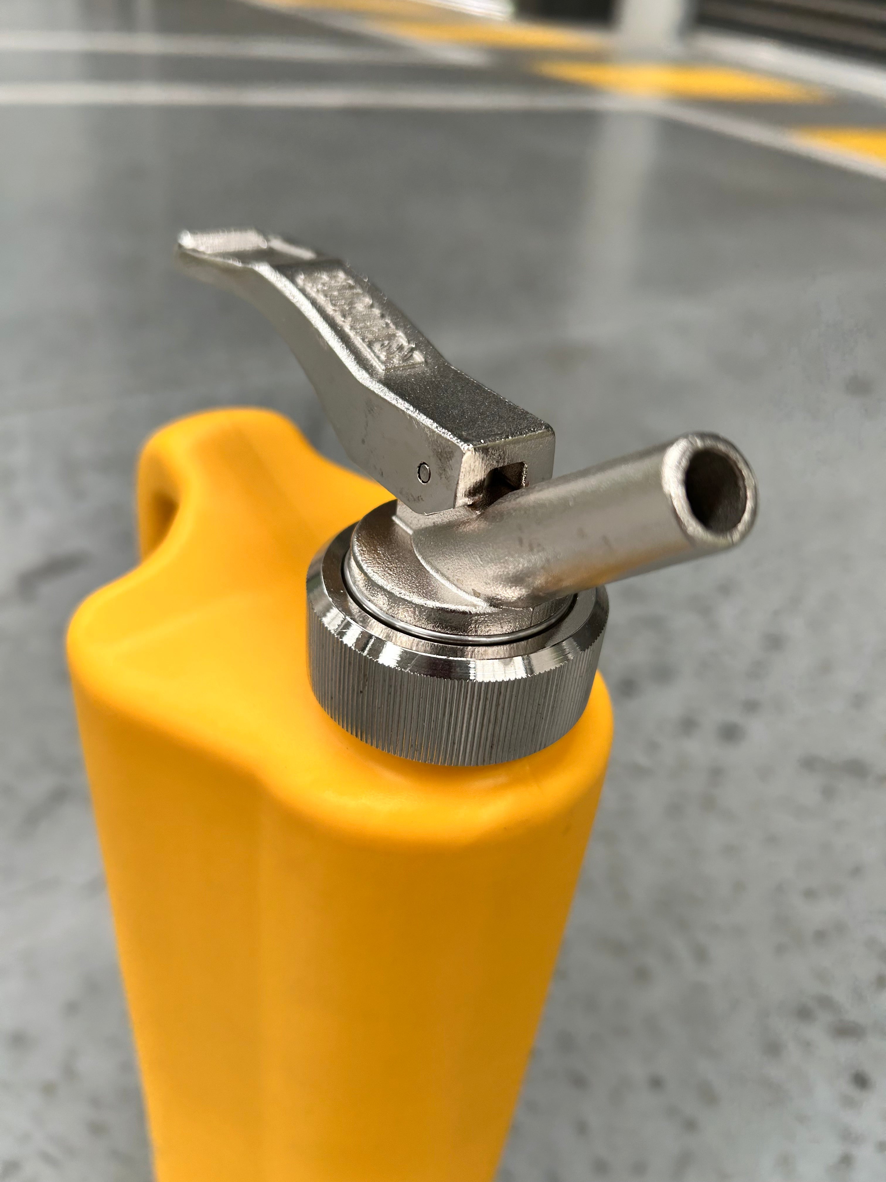 1L Safety Can - Polyethylene Yellow with SS Tap