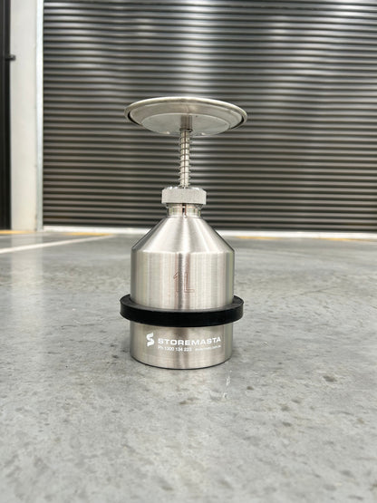 2L Plunger Can - Stainless Steel