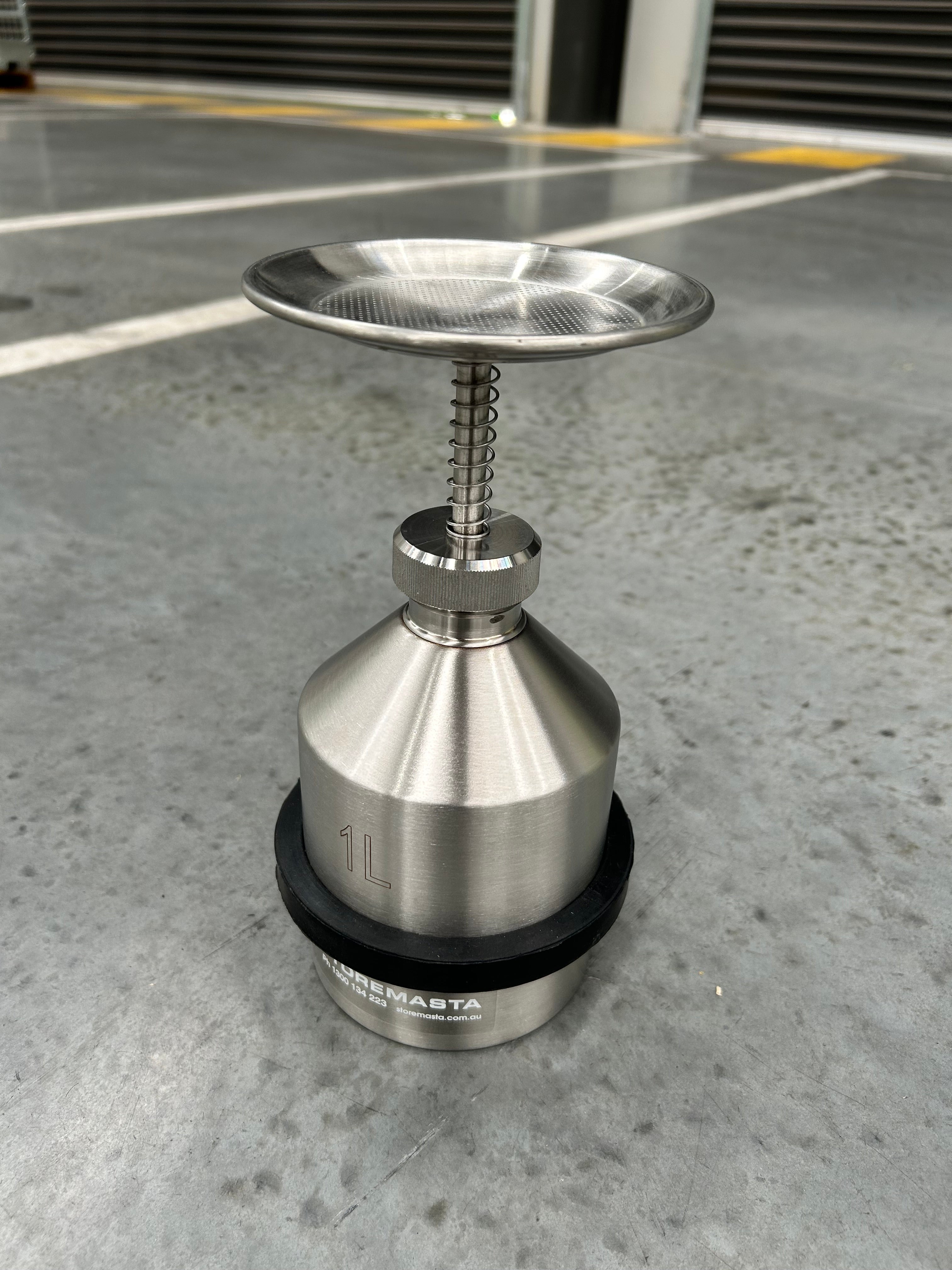 1L Plunger Can - Stainless Steel